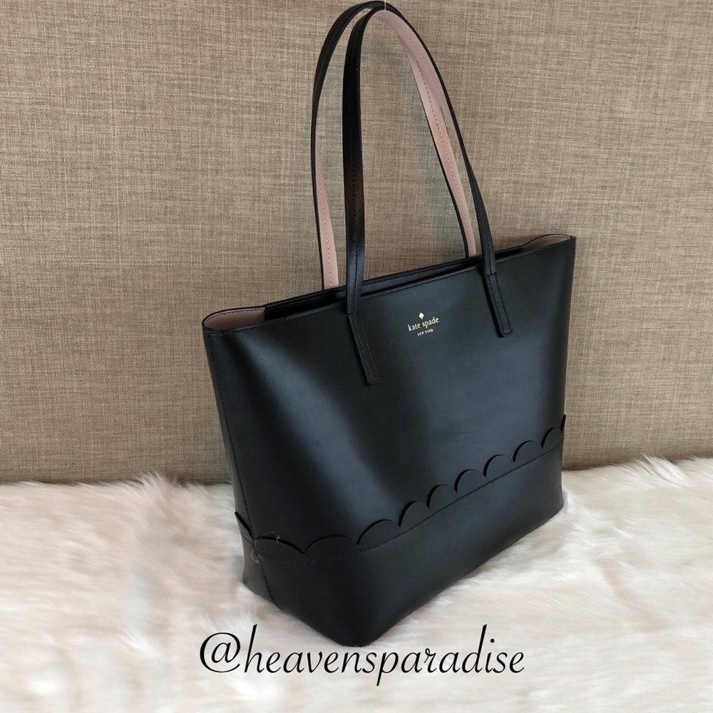 Kate Spade Bradbury Street Lida Black Leather Tote Shoulder Bag WKRU5203 - Picture 9 of 12